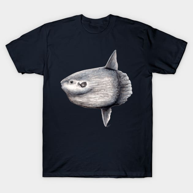 Ocean sunfish (Mola mola) T-Shirt by chloeyzoard